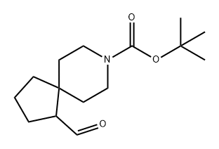 8-Azaspiro[4.5]decane-8-carboxylic acid, 1-formyl-, 1,1-dimethylethyl ester Struktur