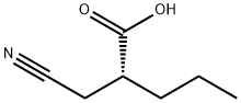 Pentanoic acid, 2-(cyanomethyl)-, (2R)- Struktur