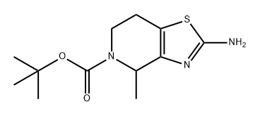 Thiazolo[4,5-c]pyridine-5(4H)-carboxylic acid, 2-amino-6,7-dihydro-4-methyl-, 1,1-dimethylethyl ester Struktur