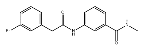 Benzeneacetamide, 3-bromo-N-[3-[(methylamino)carbonyl]phenyl]- Struktur