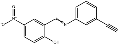 Phenol, 2-[[(3-ethynylphenyl)imino]methyl]-4-nitro- Struktur