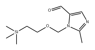 1H-Imidazole-5-carboxaldehyde, 2-methyl-1-[[2-(trimethylsilyl)ethoxy]methyl]- Struktur