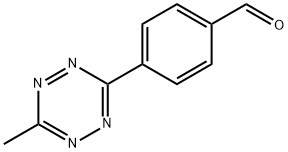 4-(6-methyl-1,2,4,5-tetrazin-3-yl)benzaldehyde Struktur