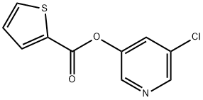 2-Thiophenecarboxylic acid, 5-chloro-3-pyridinyl ester Struktur