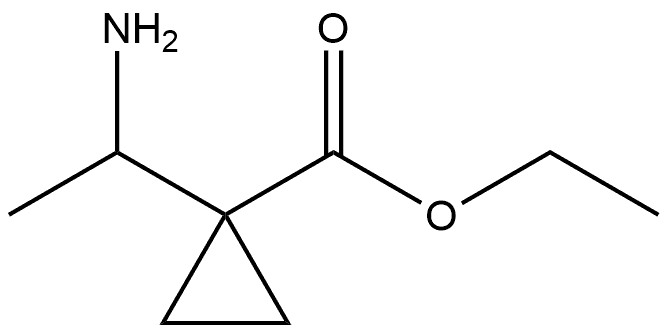 Ethyl 1-(1-aminoethyl)cyclopropanecarboxylate Struktur