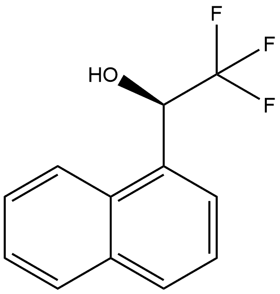 1-Naphthalenemethanol, α-(trifluoromethyl)-, (αR)- Struktur