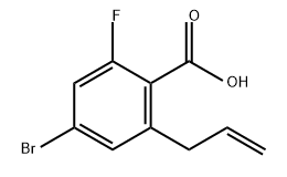 Benzoic acid, 4-bromo-2-fluoro-6-(2-propen-1-yl)- Struktur