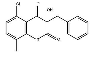 2,4(1H,3H)-Quinolinedione, 5-chloro-3-hydroxy-8-methyl-3-(phenylmethyl)-