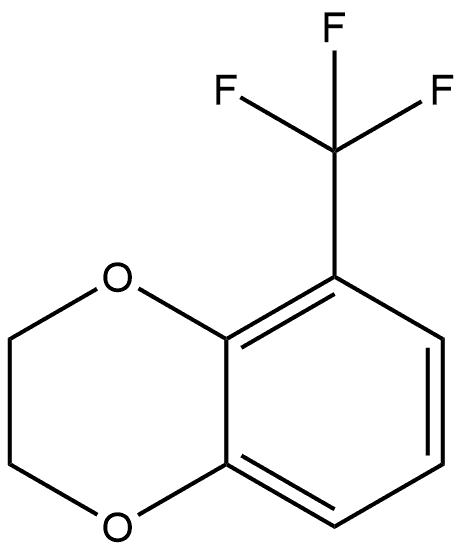 5-(trifluoromethyl)-2,3-dihydrobenzo[b][1,4]dioxine Struktur