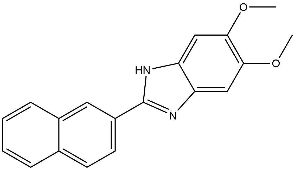 5,6-Dimethoxy-2-(2-naphthalenyl)-1H-benzimidazole Struktur