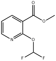 3-Pyridinecarboxylic acid, 2-(difluoromethoxy)-, methyl ester Struktur