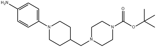 1-Piperazinecarboxylic acid, 4-[[1-(4-aminophenyl)-4-piperidinyl]methyl]-, 1,1-dimethylethyl ester