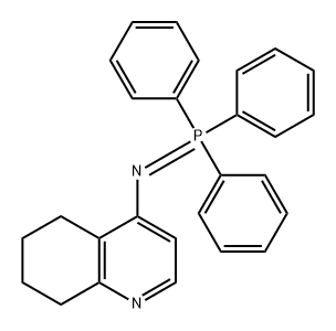 4-Quinolinamine, 5,6,7,8-tetrahydro-N-(triphenylphosphoranylidene)- Struktur