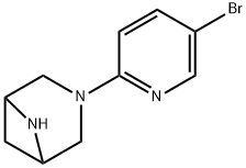 3,6-Diazabicyclo[3.1.1]heptane, 3-(5-bromo-2-pyridinyl)- Struktur