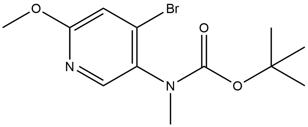 tert-butyl (4-bromo-6-methoxypyridin-3-yl)(methyl)carbamate Structure