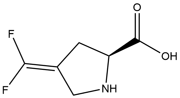 (2S)-4-(difluoromethylene)pyrrolidine-2-carboxylic acid Struktur