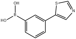 Boronic acid, B-[3-(5-thiazolyl)phenyl]- Struktur