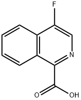 1-Isoquinolinecarboxylic acid, 4-fluoro- Struktur