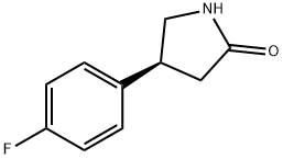 2-Pyrrolidinone, 4-(4-fluorophenyl)-, (4S)- Struktur