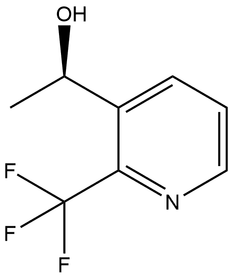 (1R)-1-[2-(trifluoromethyl)pyridin-3-yl]ethan-1-ol Struktur