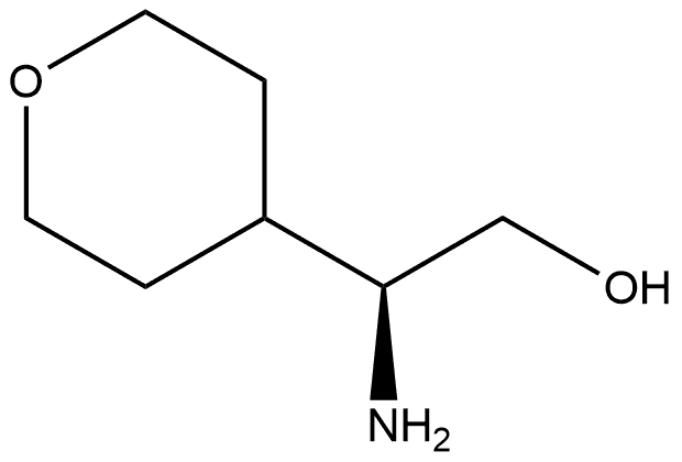 (S)-2-amino-2-(tetrahydro-2H-pyran-4-yl)ethanol Struktur