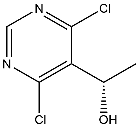 5-Pyrimidinemethanol, 4,6-dichloro-α-methyl-, (αS)- Struktur