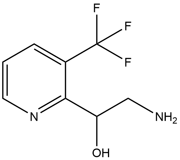 2-amino-1-(3-(trifluoromethyl)pyridin-2-yl)ethan-1-ol Struktur