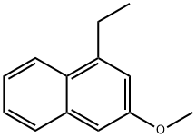 Naphthalene, 1-ethyl-3-methoxy- Struktur