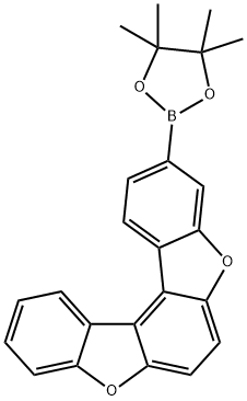 Benzo[1,2-b:4,3-b']bisbenzofuran, 3-(4,4,5,5-tetramethyl-1,3,2-dioxaborolan-2-yl)- Struktur