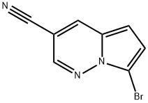 Pyrrolo[1,2-b]pyridazine-3-carbonitrile, 7-bromo- Struktur