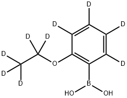 B-[6-(Ethoxy-1,1,2,2,2-d5)phenyl-2,3,4,5-d4]boronic acid Struktur