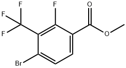 Methyl 4-bromo-2-fluoro-3-(trifluoromethyl)benzoate Struktur