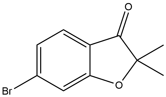 3(2H)-Benzofuranone, 6-bromo-2,2-dimethyl- Struktur