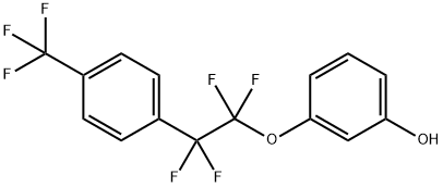 3-{1,1,2,2-Tetrafluoro-2-[4-(trifluoromethyl)phenyl]ethoxy}phenol Struktur