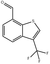 3-(Trifluoromethyl)benzo[b]thiophene-7-carboxaldehyde Struktur