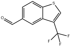 3-(Trifluoromethyl)benzo[b]thiophene-5-carboxaldehyde Struktur