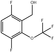 3,6-Difluoro-2-(trifluoromethoxy)benzyl alcohol Struktur