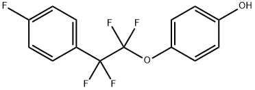 4-[1,1,2,2-Tetrafluoro-2-(4-fluorophenyl)ethoxy]phenol Struktur