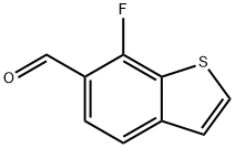 7-Fluorobenzo[b]thiophene-6-carboxaldehyde Struktur