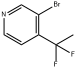 3-bromo-4-(1,1-difluoroethyl)pyridine Struktur