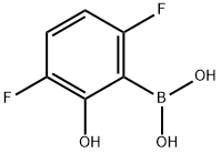 Boronic acid, B-?(3,?6-?difluoro-?2-?hydroxyphenyl)?- Struktur