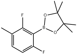 1,3,2-Dioxaborolane, 2-(2,6-difluoro-3-methylphenyl)-4,4,5,5-tetramethyl- Struktur