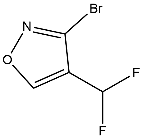 3-Bromo-4-(difluoromethyl)isoxazole Struktur