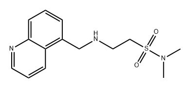 Ethanesulfonamide, N,N-dimethyl-2-[(5-quinolinylmethyl)amino]- Struktur