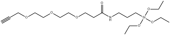 Propargyl-PEG3-triethoxysilane Struktur