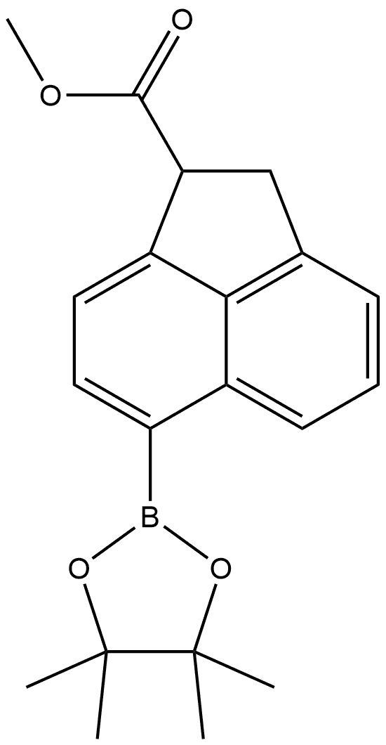 methyl 6-(4,4,5,5-tetramethyl-1,3,2-dioxaborolan-2-yl)-1,2-dihydroacenaphthylene-1-carboxylate Structure