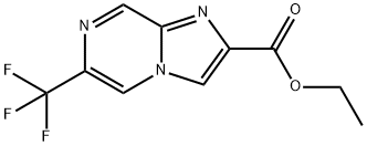 Ethyl 6-trifluoromethyl-imidazo[1,2-a]pyrazine-2-carboxylate Struktur