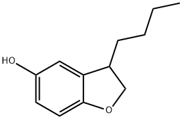 5-Benzofuranol, 3-butyl-2,3-dihydro- Struktur