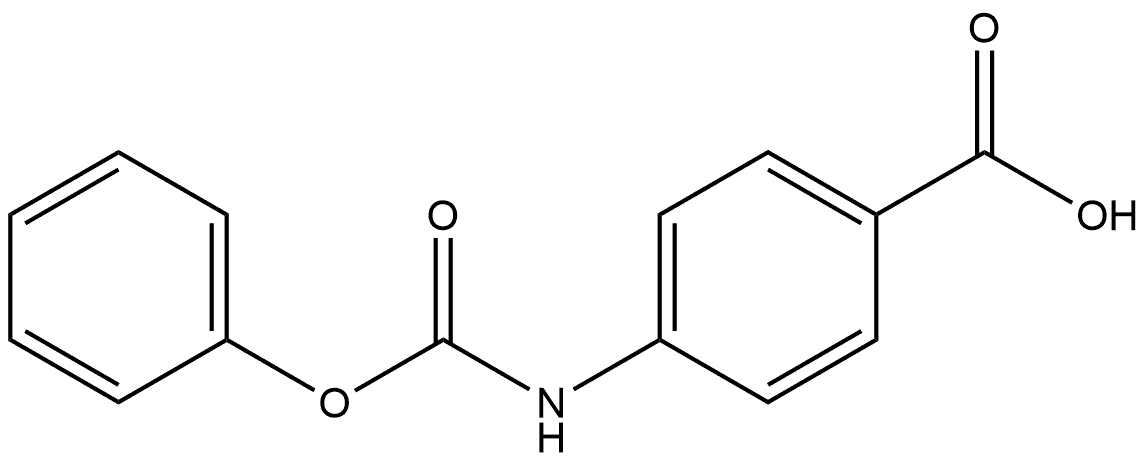 4-[(Phenoxycarbonyl)amino]benzoic acid Struktur