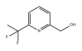 2-Pyridinemethanol, 6-(1,1-difluoroethyl)- Struktur